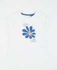 T-shirts - Wit T-shirt met glitterprint Maya