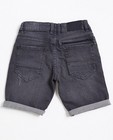 Shorts - Short gris foncé en jeans déchiré