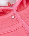 Cardigan - Roze vest met kap 'lief'