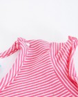 Kleedjes - Roze gestreept T-shirt lief!
