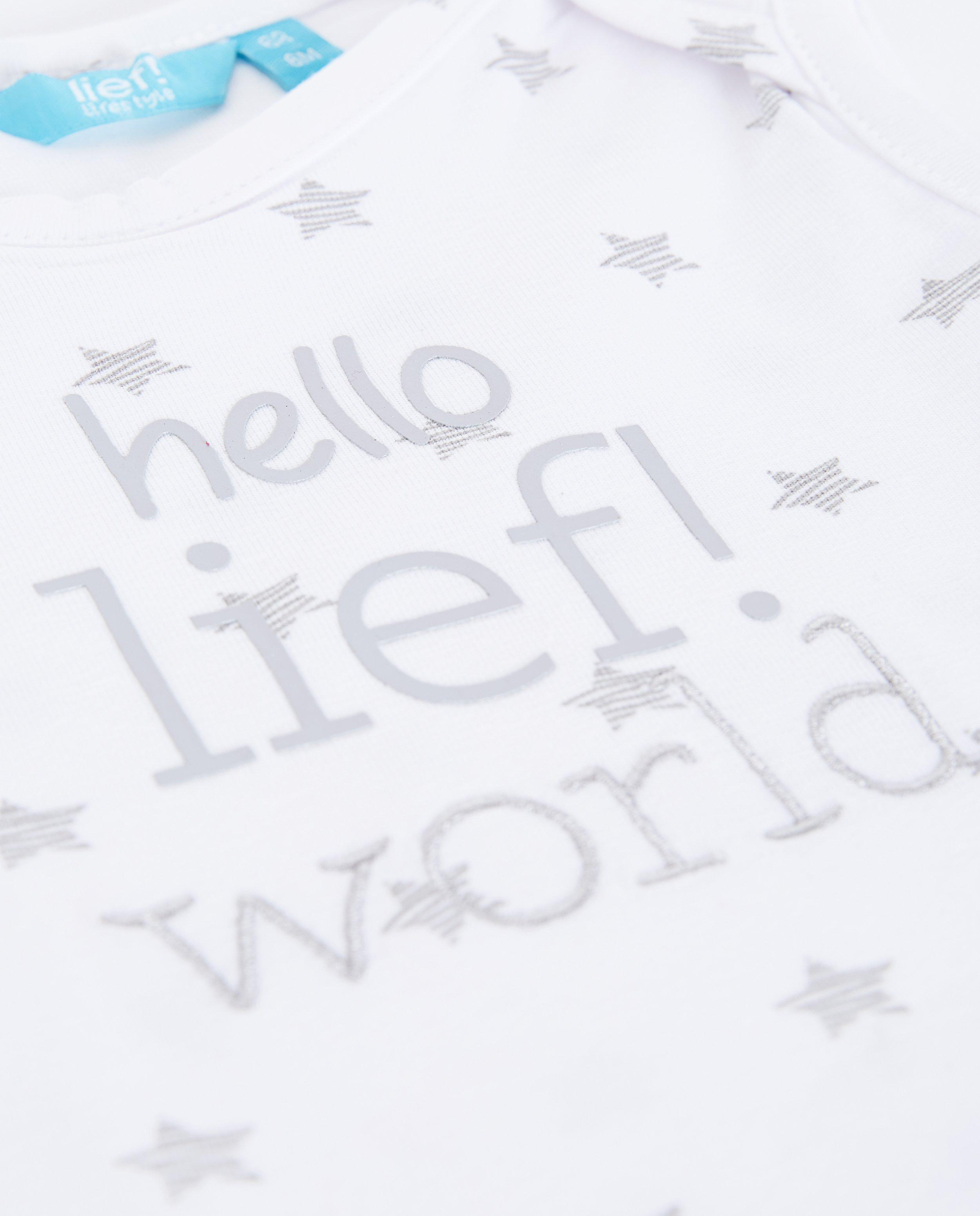 Witte romper met print 'lief' - Product Detail - wit - afbeelding nummer 3
