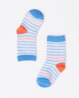 Chaussettes à rayures bleues et blanches - null - none