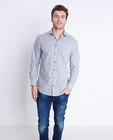 Chemises - Chemise grise rayée avec une impression de trèfles