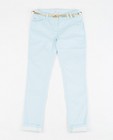 Ijsblauwe broek met glittercoating - null - Milla Star