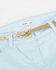 Pantalons - Pantalon bleu glacier avec un revêtement à paillettes