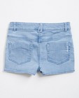 Shorts - Lichtblauwe short met borduursel