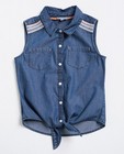 Donkerblauw jeanshemd met knooplint - null - JBC