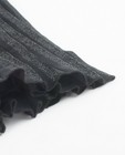 Rokken - Zwarte plissé rok met glitter