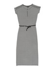 Lange gestreepte jurk met metaaldraad - null - Groggy