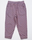 Pantalons - Donkerblauwe capri broek met print