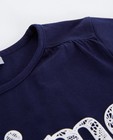 T-shirts - Marineblauw T-shirt met opschrift