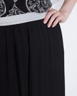 Rokken - Zwarte plissé rok met glittertaille