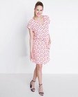 Robes - Lichtroze crêpe jurk met print