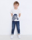Wit T-shirt met zebraprint BESTies - null - Besties