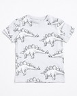 T-shirts - T-shirt gris clair avec un imprimé de dinosaure