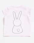 T-shirts - Wit T-shirt met konijnenprint
