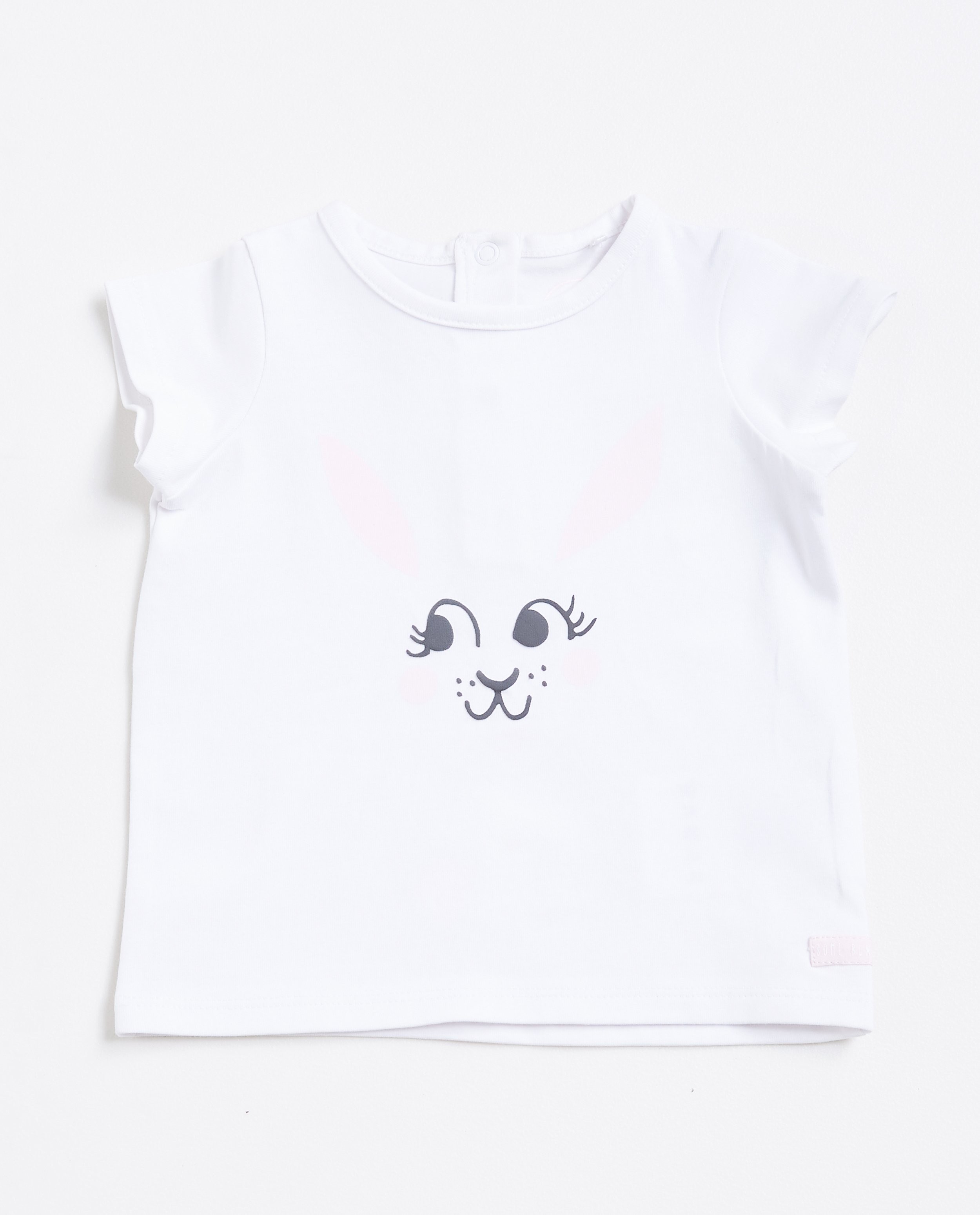 Wit T-shirt met konijnenprint - null - JBC