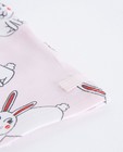 T-shirts - Lichtroze T-shirt met konijnenprint