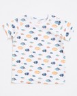Wit T-shirt met vissenprint - null - JBC