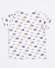 T-shirts - T-shirt blanc avec un imprimé de poissons