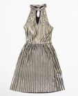 Kleedjes - Metallic plissé jurk