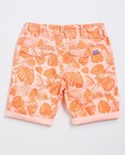 Shorten - Oranje short met tropische print
