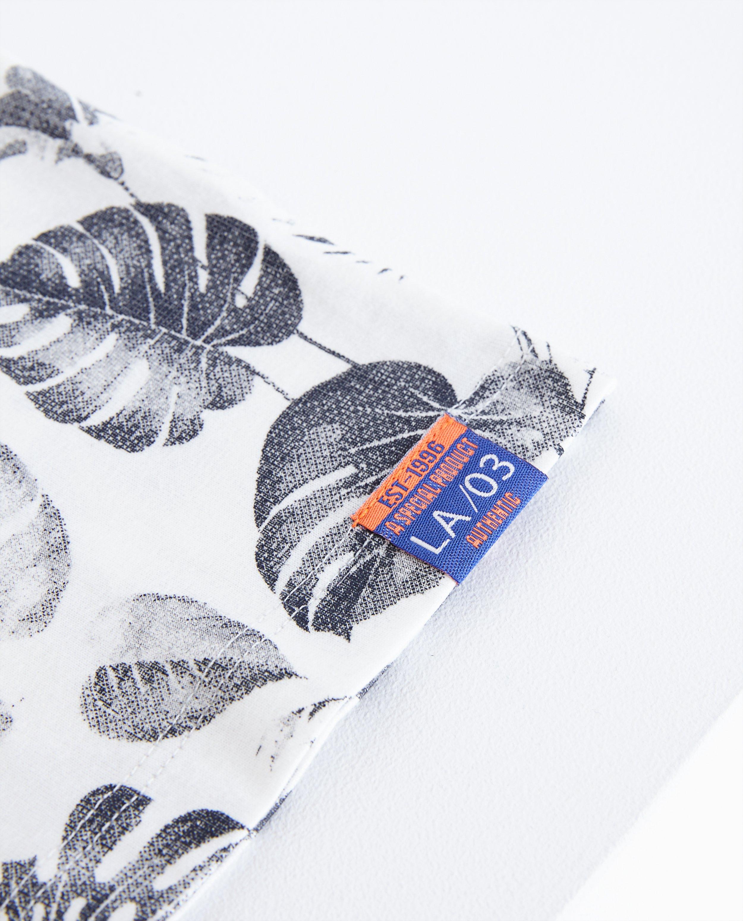 T-shirts - Wit T-shirt met tropische print
