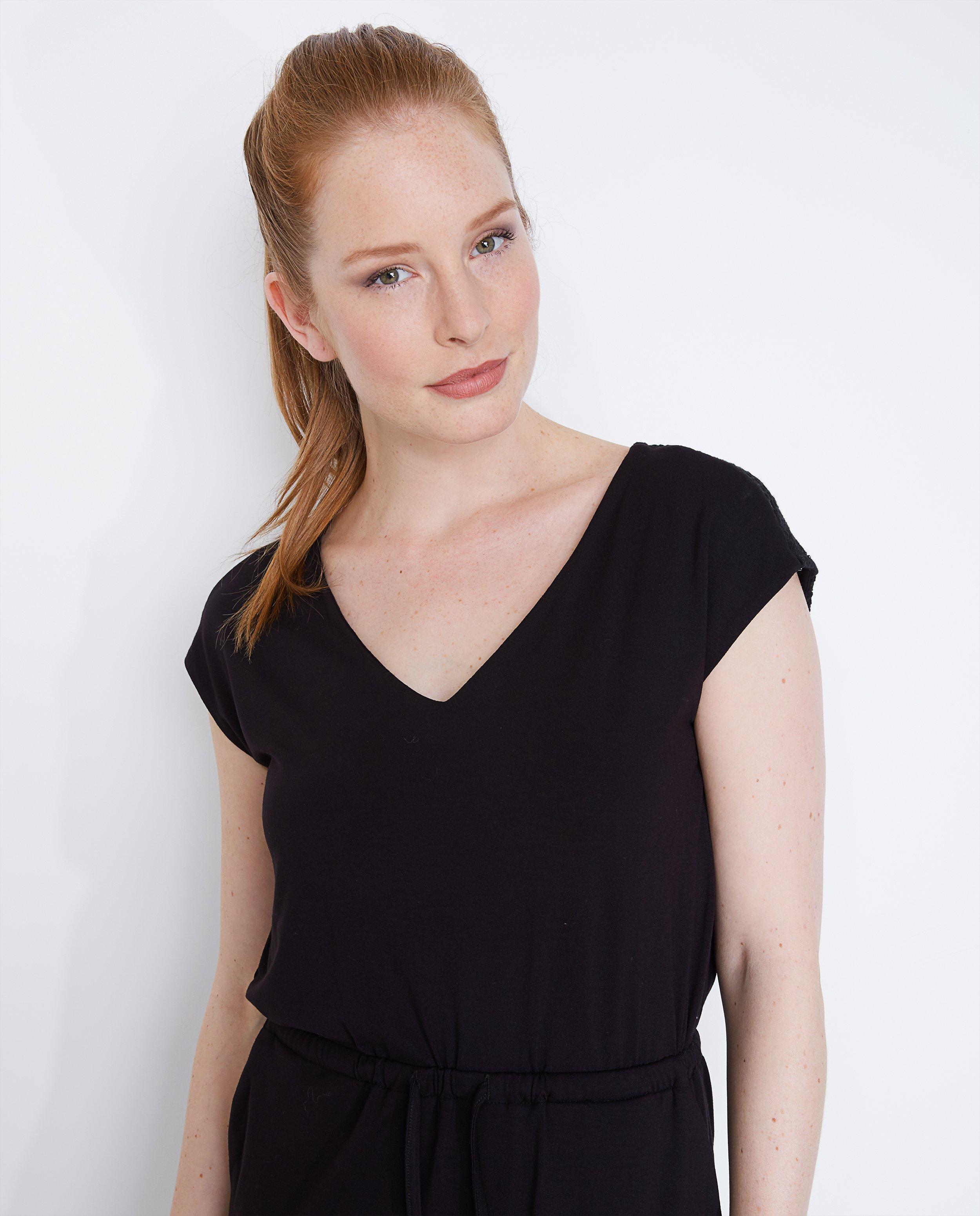 Zwarte jurk met kanten rug - Product Detail - zwart - afbeelding nummer 4