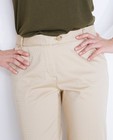 Pantalons - Pantalon beige à petits carreaux