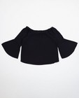 Hemden - Zwarte blouse met blote schouders