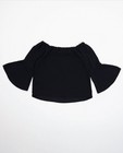 Hemden - Zwarte blouse met blote schouders