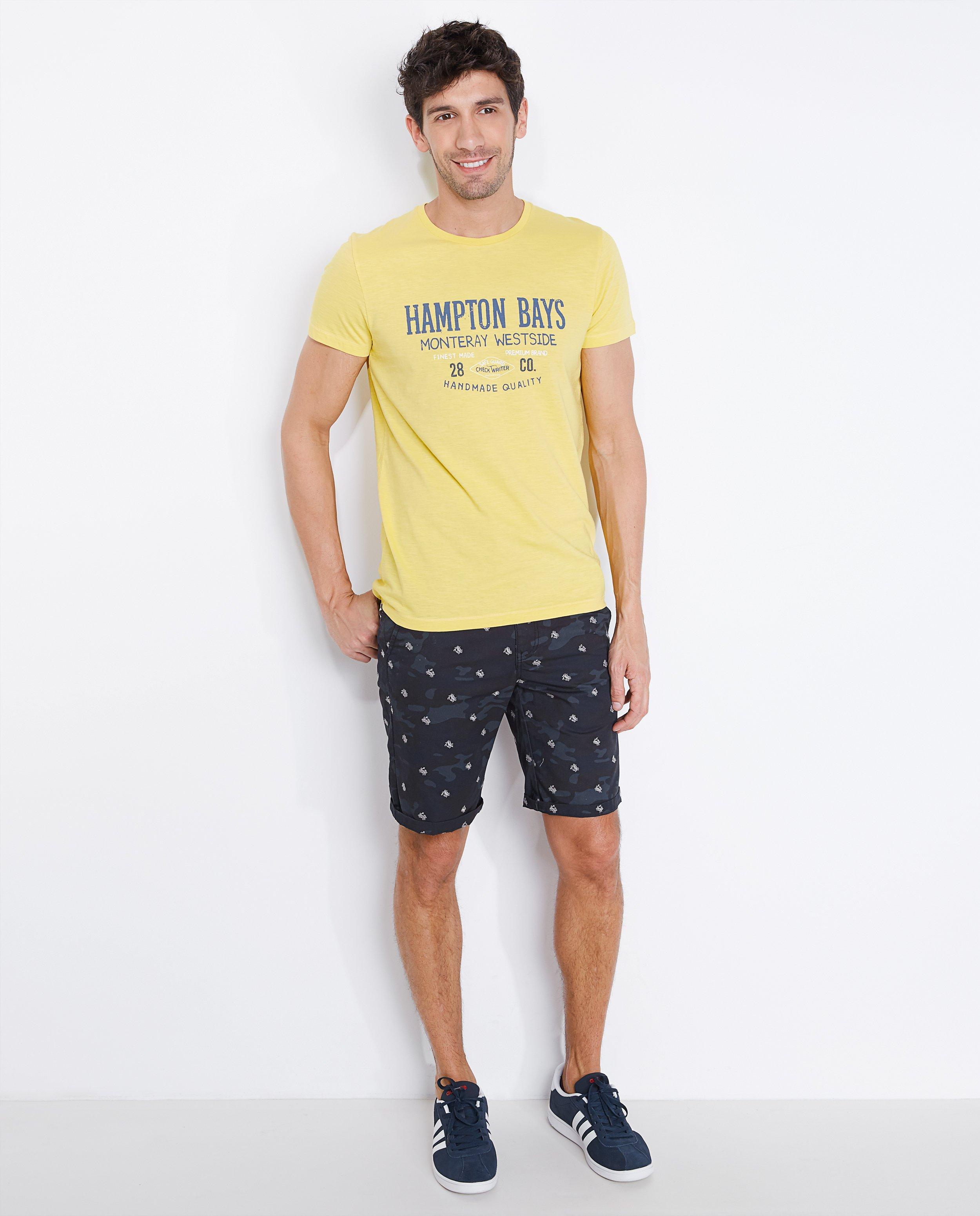 Geel T-shirt Hampton Bays - null - Hampton Bays