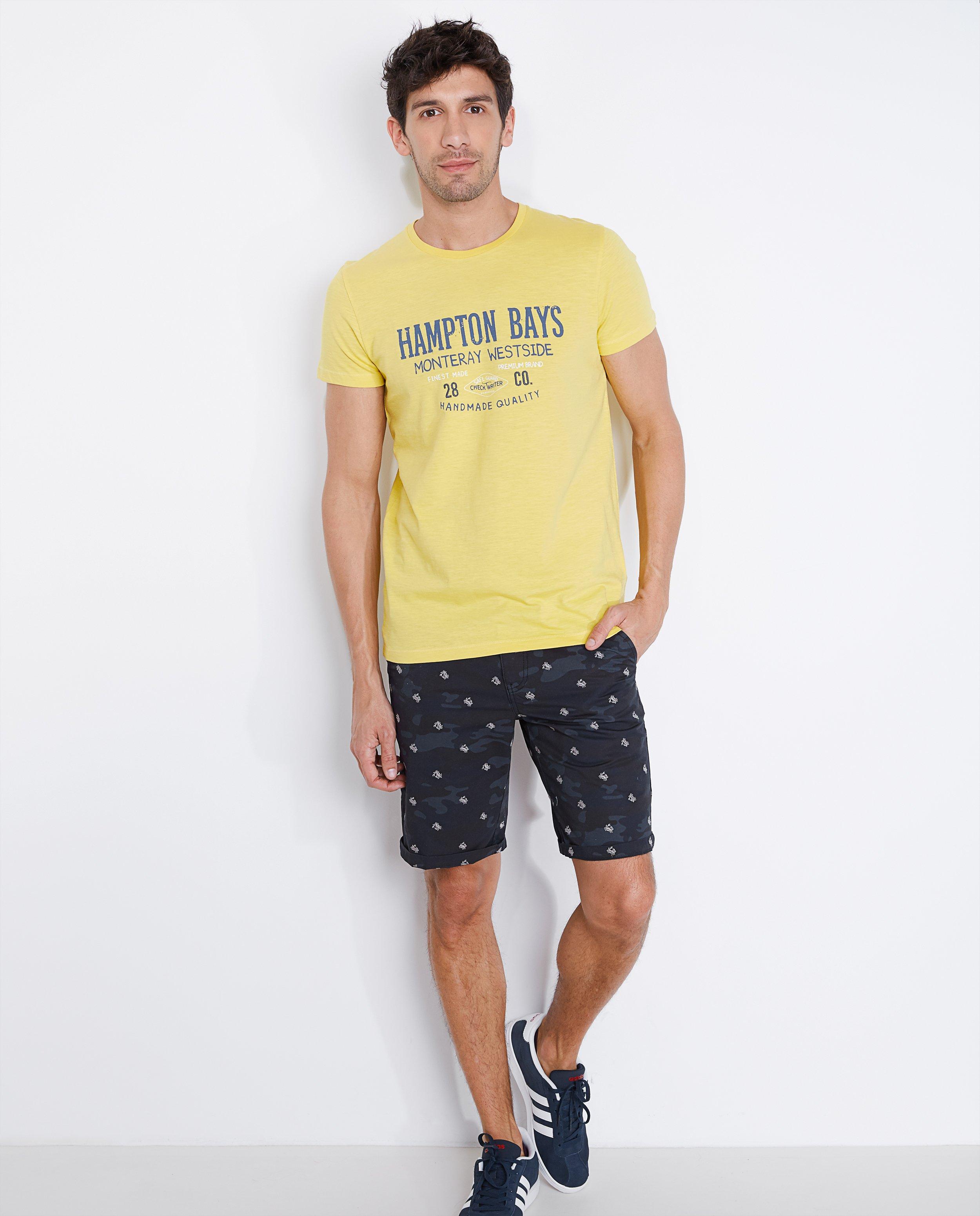 T-shirts - Geel T-shirt Hampton Bays