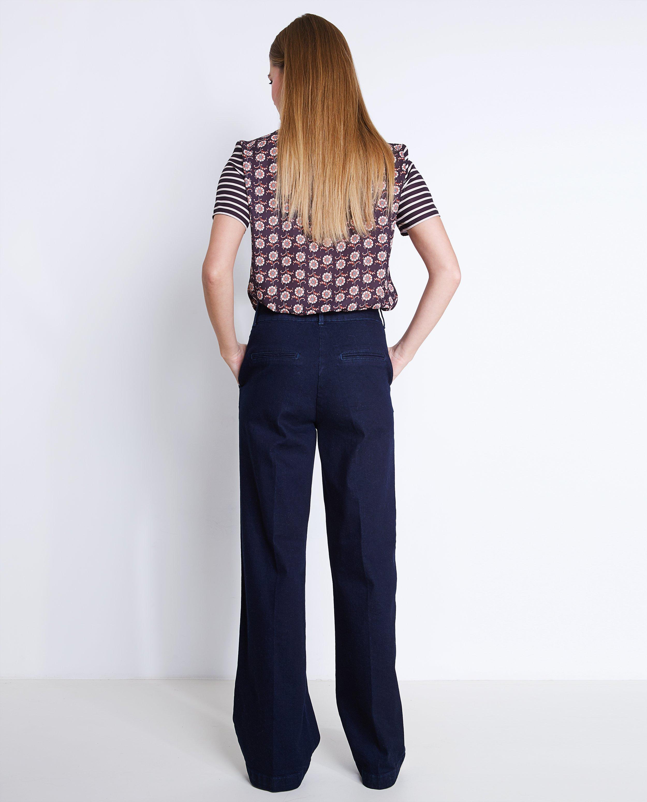 Donkerblauwe flared jeans - Product Detail - donkerblauw - afbeelding nummer 3
