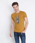 Camel T-shirt met keverprint I AM - null - I AM