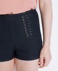 Shorten - Jeansshort met lace-up detail