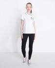 T-shirts - Witte polo met borduursel