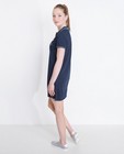 Kleedjes - Marineblauwe jurk met print