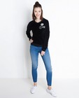 Zwarte fluwelen sweater met patches - null - Groggy