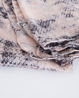 Breigoed - Oudroze sjaal met print