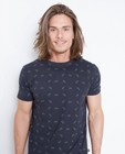 T-shirts - Donkergrijs T-shirt met fietsprint