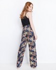 Broeken - Pantalon met tropische print