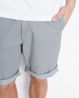 Shorts - Grijze gestreepte short, comfort fit