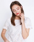 Hemden - Witte kanten blouse Soaked in Luxury
