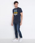 Lichtgrijs T-shirt met reliëfprint - null - Tim Moore