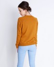 Sweats - Donkerroze sweater met patches