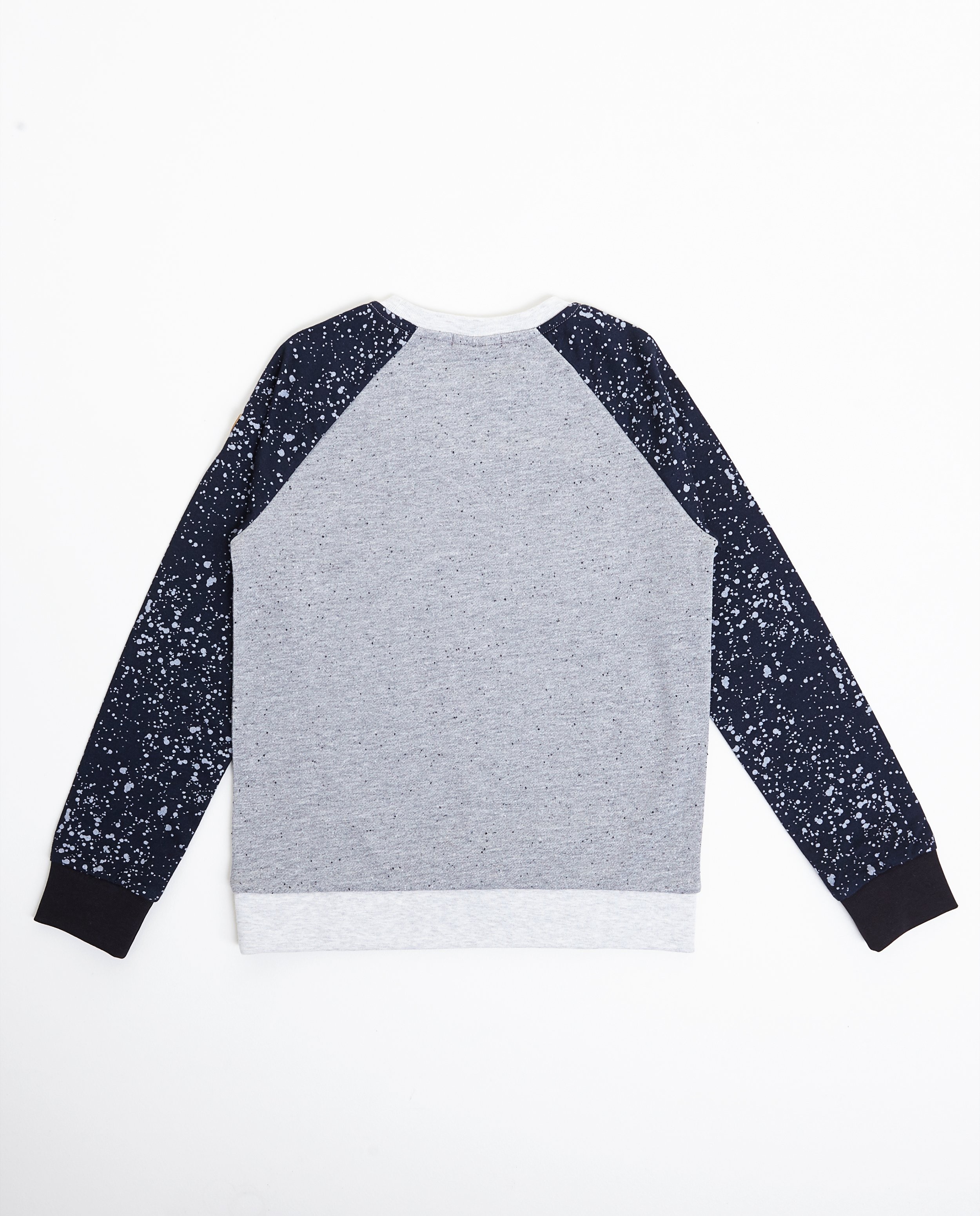 Sweaters - Grijze sweater met opschrift 
