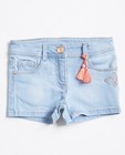 Shorts - Lichtblauwe verwassen jeansshort