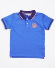 Polo's - Blauwe polo met oranje logo