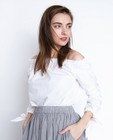Hemden - Witte blouse met blote schouders